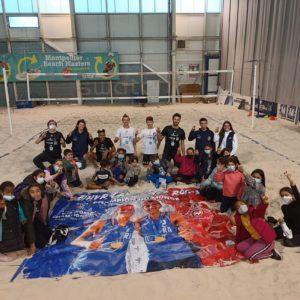SOP22 avec l'école de volley du club Montpellier Croix d'Argent Montpellier
