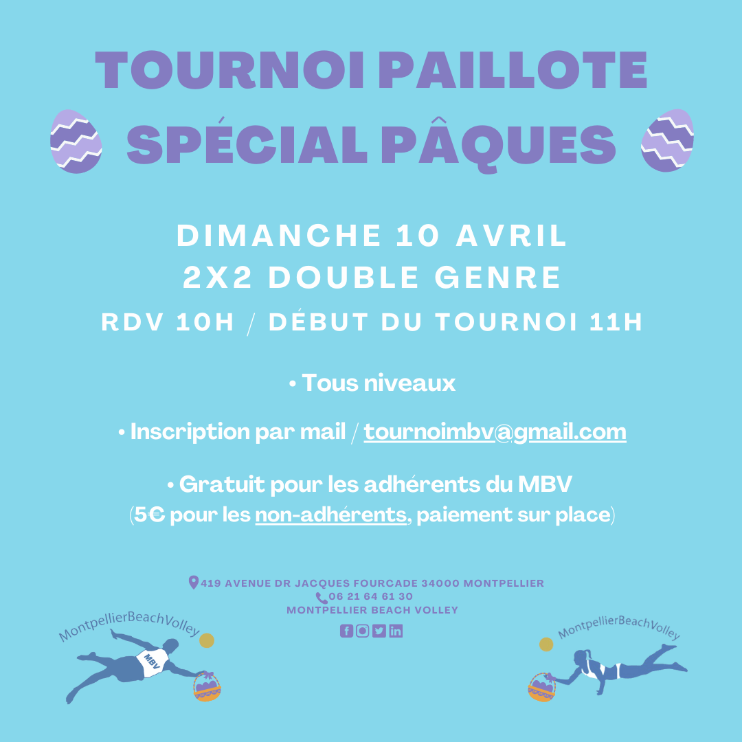 Tournoi Paillote spécial Pâques